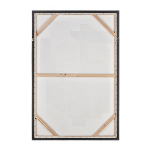 Elk Ochre Abstract Ochre Framed Abstract Wall Art in Rust Finish Model: S0016-11340