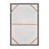 Elk Ochre Abstract Ochre Framed Abstract Wall Art in Rust Finish Model: S0016-11340
