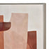 Elk Ochre Abstract Ochre Framed Abstract Wall Art in Rust Finish Model: S0016-11340