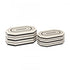 Elk Octagonal Striped Box Set of 2 in White (2 pack) (2 pack) Model: H0807-9768/S2