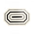 Elk Octagonal Striped Box Set of 2 in White (2 pack) (2 pack) Model: H0807-9768/S2