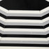 Elk Octagonal Striped Tray Set of 2 in White (2 pack) (2 pack) Model: H0807-9767/S2