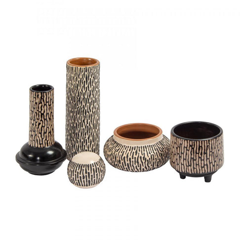 Elk Ofelia Vase Medium in Black Model: H0517-10723