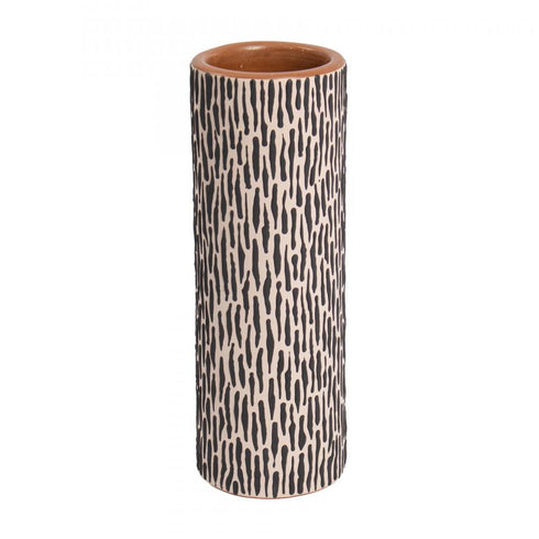 Elk Ofelia Vase Tall Black in White Finish Model: H0517-10720