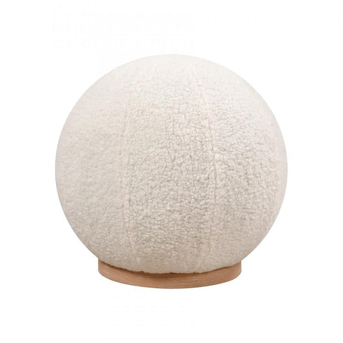 Elk_discontinued Okin Pouf in White Model: H0015-10826