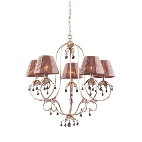 Elk Olivissa 5 Light CHANDELIER in Bronzed Silver Finish Model: 2705/5