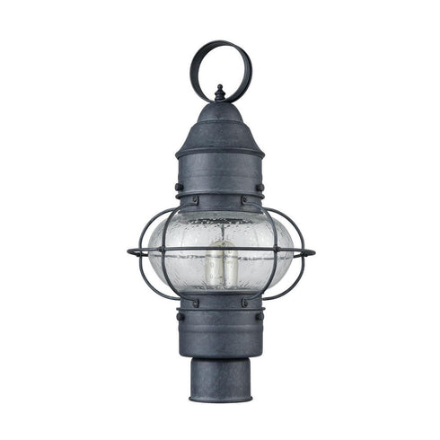 Elk Onion POST MOUNT in Aged Zinc Finish Model: 57172/1