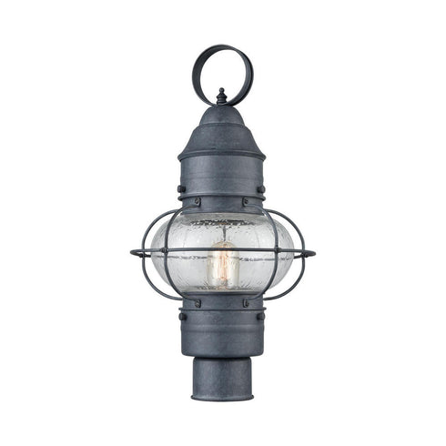 Elk Onion POST MOUNT in Aged Zinc Finish Model: 57172/1