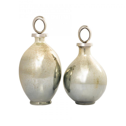 Elk Opal Ring VASE JAR BOTTLE (2 pack) (2 pack) in Green Finish Model: H0807-8728