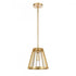 Elk Open Louvers 10 Inch Wide 1 Light Pendant in Champagne Gold Model: 82105/1