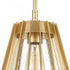 Elk Open Louvers 10 Inch Wide 1 Light Pendant in Champagne Gold Model: 82105/1
