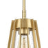 Elk Open Louvers 6.75 Inch Wide 1 Light Mini Pendant in Champagne Gold Model: 82104/1