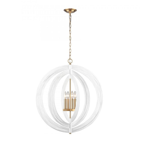 Elk Orme 27 Inch Wide 4 Light Pendant in White Model: H0018-10357