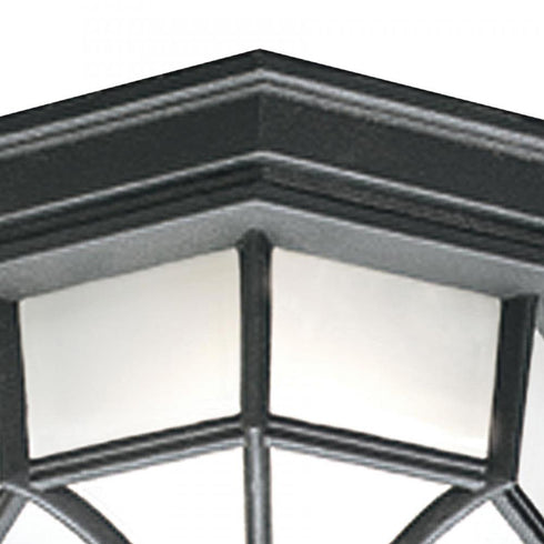 Elk Outdoor Essentials FLUSH MOUNT in Black Finish Model: SL7457