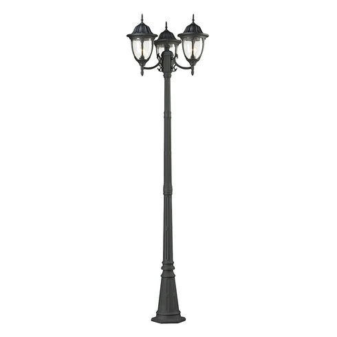 Elk Outdoor Essentials POST MOUNT in Charcoal Finish Model: 7153EP/73