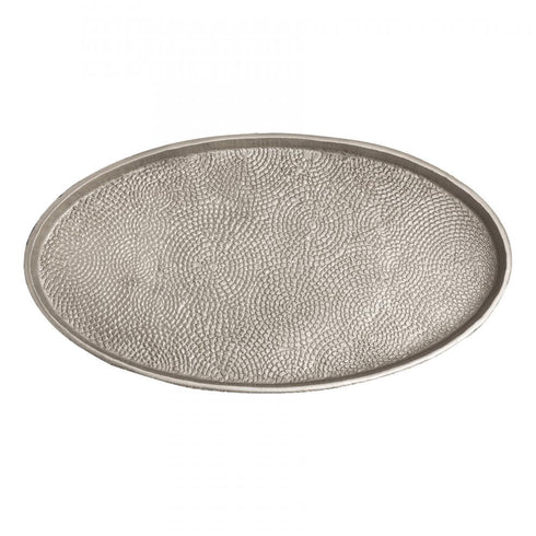 Elk Oval Pebble Tray Set of 2 Nickel in Antique Nickel Finish Model: H0807-10660/S2