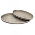 Elk Oval Pebble Tray Set of 2 Nickel in Antique Nickel Finish Model: H0807-10660/S2