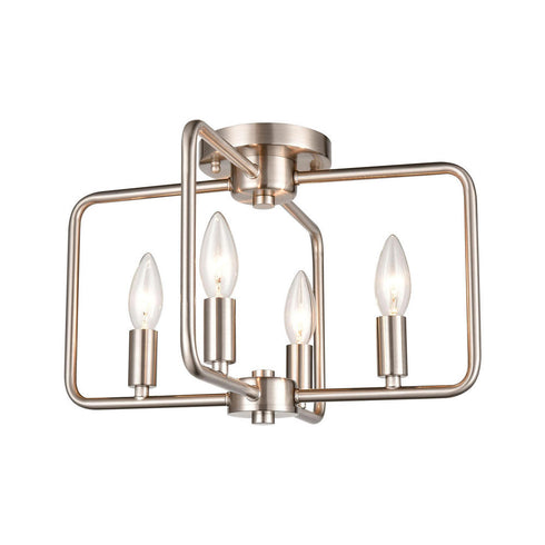 Elk Park Slope FLUSH MOUNT in Brushed Nickel Finish Model: CN330482