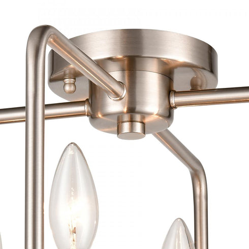 Elk Park Slope FLUSH MOUNT in Brushed Nickel Finish Model: CN330482