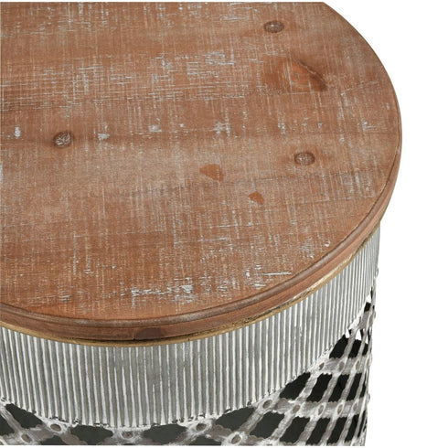 Elk Parla STOOL in Galvanized Finish Model: S0037-8093/S2