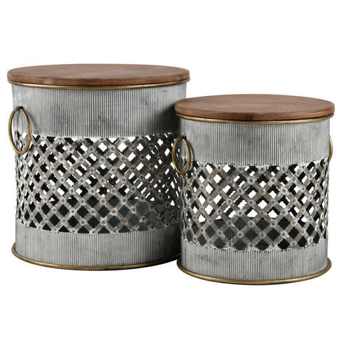 Elk Parla STOOL in Galvanized Finish Model: S0037-8093/S2