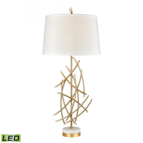 Elk Parry 35.5 Inch High 1 Light Table Lamp in Gold Includes LED Bulb Model: D3648-LED
