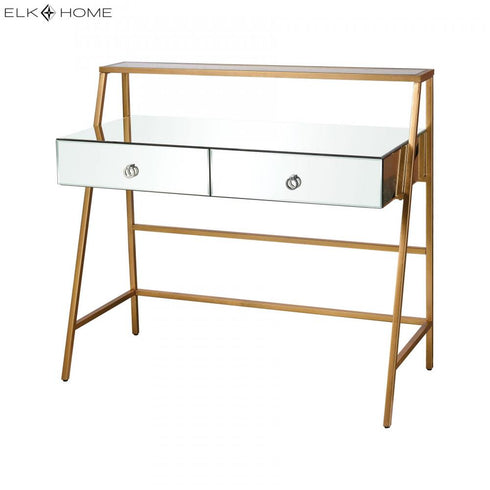 Elk Peerage CONSOLE TABLE DESK in Gold Leaf Finish Model: 1114-372
