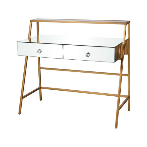 Elk Peerage CONSOLE TABLE DESK in Gold Leaf Finish Model: 1114-372