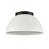 Elk Pelham 10 Inch Wide 2 Light Flush Mount Matte Black with Matte White Model: 52303/2