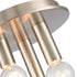 Elk Pepper 8 Inch Wide 3 Light Flush Mount in Brushed Nickel Model: EC89843/3
