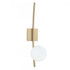 Elk Perch 24 Inch High 1 Light Sconce in Satin Brass Model: 9681-SB-OP