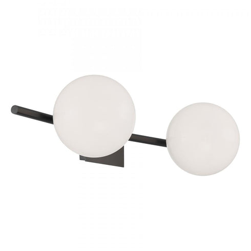 Elk Perch 24 Inch Wide 2 Light Vanity Light in Acid Dipped Black Model: 9682-ADB-OP
