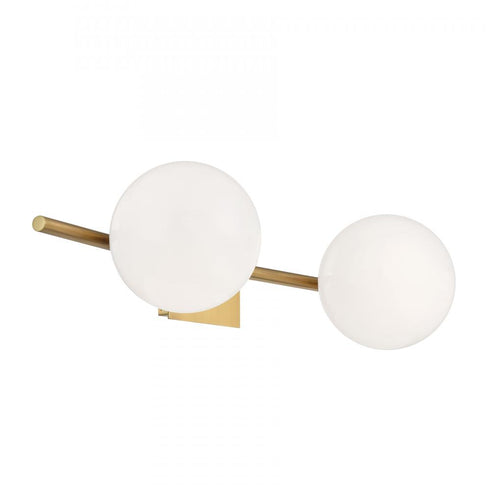 Elk Perch 24 Inch Wide 2 Light Vanity Light in Acid Dipped Black Model: 9682-ADB-OP