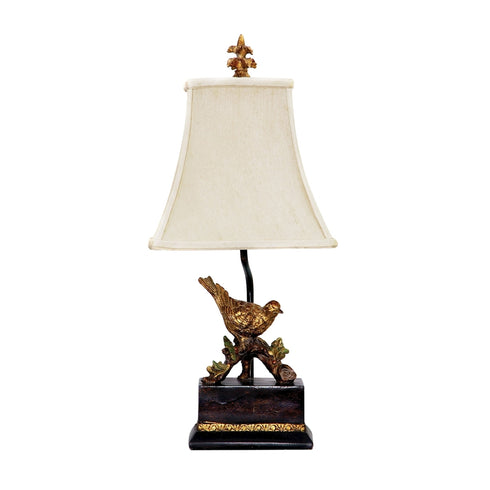Elk Perching Robin TABLE LAMP in Antique Black Finish Model: 91-171