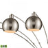Elk Peterborough 85.5 Inch High 5 Light Floor Lamp in Polished Nickel Includes LED Bulbs Model: 77102-LED