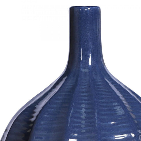 Elk Philip VASE JAR BOTTLE in Navy Finish Model: 857-230