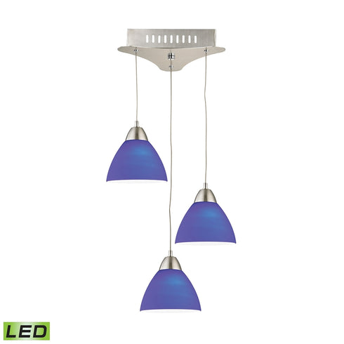 Elk Piatto 3 Light MINI PENDANT in Satin Nickel Finish Model: LCA303-7-16M