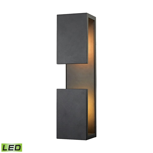 Elk Pierre SCONCE in Textured Matte Black Finish Model: 45232/LED