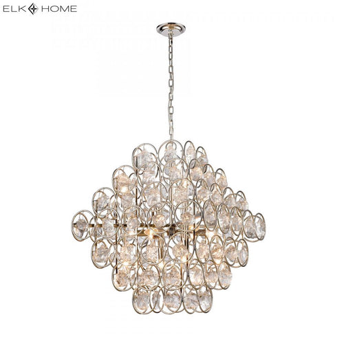 Elk Precious 14 Light CHANDELIER in Polished Nickel Finish Model: D4201