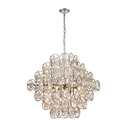 Elk Precious 14 Light CHANDELIER in Polished Nickel Finish Model: D4201
