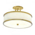 Elk_discontinued Prism 16.75 Inch Wide 3 Light Semi Flush Mount in Satin Brass Model: 5666-SB-WG