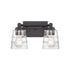 Elk Pulsate 13 Inch Wide 2 Light Vanity Light in Matte Black Model: 67981/2