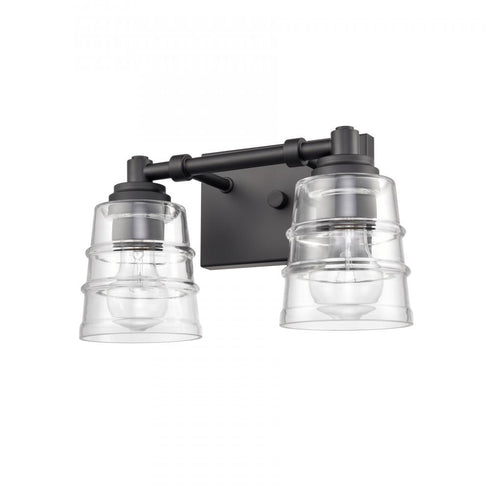 Elk Pulsate 13 Inch Wide 2 Light Vanity Light in Matte Black Model: 67981/2