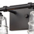 Elk Pulsate 13 Inch Wide 2 Light Vanity Light in Matte Black Model: 67981/2
