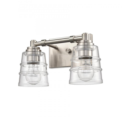 Elk Pulsate 13 Inch Wide 2 Light Vanity Light in Satin Nickel Model: 67961/2