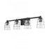 Elk Pulsate 30.25 Inch Wide 4 Light Vanity Light in Matte Black Model: 67983/4