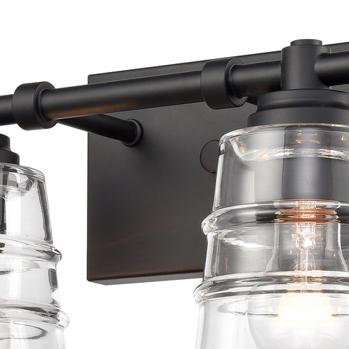 Elk Pulsate 30.25 Inch Wide 4 Light Vanity Light in Matte Black Model: 67983/4