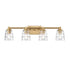 Elk Pulsate 30.25 Inch Wide 4 Light Vanity Light in Satin Brass Model: 67973/4