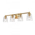 Elk Pulsate 30.25 Inch Wide 4 Light Vanity Light in Satin Brass Model: 67973/4