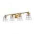 Elk Pulsate 30.25 Inch Wide 4 Light Vanity Light in Satin Brass Model: 67973/4